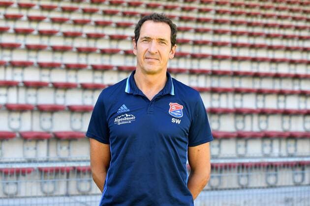 Torwarttrainer Wolfgang Kellner (Unterhaching) Einzelbild, Aktion, Action, Porträt, Portrait, Fußball, GER, 3.Liga, Porträttermin 2017 2018, SpVgg Unterhaching, xslx