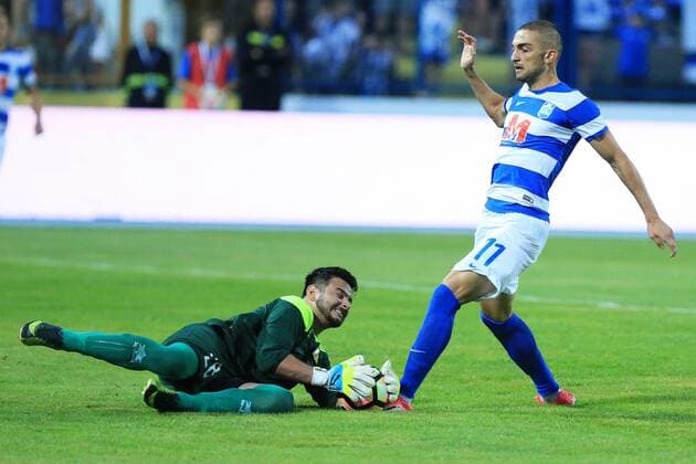 UEFA Europa League, First qualifying round, 2nd leg, NK Osijek - UE Santa Coloma 06.07.2017., stadium Gradski vrt, Osijek, Croatia - UEFA Europa League, First qualifying round, 2nd leg, NK Osijek - UE Santa Coloma. Jose Eduardo Escobar Escalante, Eros Grezda. DavorxJavorovic PIXSELL