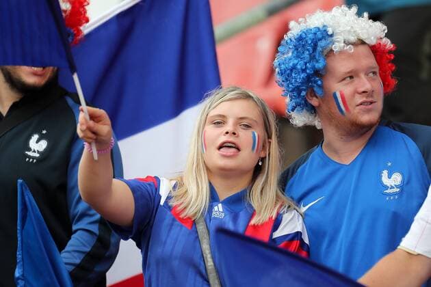 Fans der französischen Auswahl, Fans, Publikum, Zuschauer, Stimmung, Atmosphäre, Stadion, Fussball, UEFA Women s EURO 2017, Frankreich - Österreich, xozx