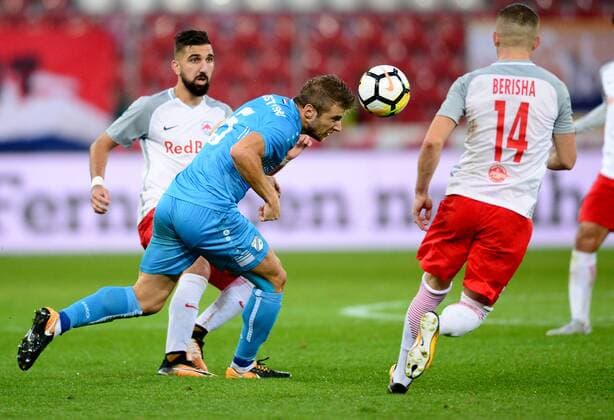 UEFA Champions League, third qualifying round, 1st leg, FC Red Bull Salzburg - HNK Rijeka 26.07.2017., Red Bull Arena, Salzburg, Austria - UEFA Champions League, third qualifying round, 1st leg, FC Red Bull Salzburg - HNK Rijeka. Stefan Ristovski. MarkoxPrpic PIXSELL