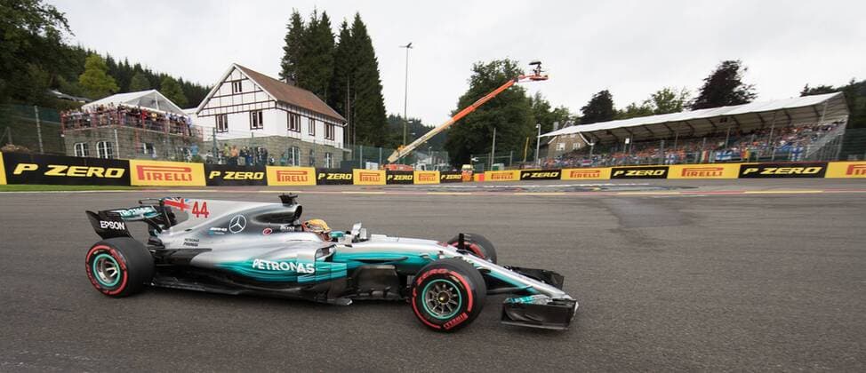 Mercedes British driver Lewis Hamilton pictured during the free practice for the Grand Prix F1 of Belgium race, in Spa-Francorchamps, Saturday 26 August 2017. The Spa-Francorchamps Formula One Grand Prix takes place this weekend, from August 25th to August 27th. BENOITxDOPPAGNE x05152472x