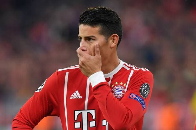James RODRIGUEZ (Bayern Muenchen), Enttaeuschung, Frust,enttaeuscht,frustriert,niedergeschlagen,, Gestik,Aktion,Einzelbild,angeschnittenes Einzelmotiv,Halbfigur,halbe Figur. FC Bayern Muenchen-RSC Anderlecht 3-0. Fussball Champions League,Gruppenphase, am 12.09.2017. A L L I A N Z A R E N A.