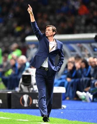 Cuco Ziganda (Trainer Bilbao), am Spielfeldrand Hertha BSC Berlin - Athletic Bilbao Europa League, Gruppenphase, 1. Spieltag, Fußball, Fussball, soccer, Herren, Männer, Maenner, Deutschland, Germany Berlin, 14.9.2017, Olympiastadion