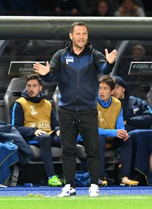 Pal Dardai (Trainer Hertha BSC), am Spielfeldrand Hertha BSC Berlin - Athletic Bilbao Europa League, Gruppenphase, 1. Spieltag, Fußball, Fussball, soccer, Herren, Männer, Maenner, Deutschland, Germany Berlin, 14.9.2017, Olympiastadion