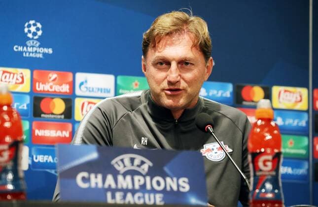 RB Leipzig - Pressekonferenz Fussball Champions League Istanbul, 25.09.2017, Vodafone Park, Fussball, UEFA Champions League, Gruppe G, 2.Spieltag , Besiktas Istanbul vs. RB Leipzig , Pressekonferenz am Vortag des Spieles. , Im Bild; Trainer Ralph Hasenhüttl Hasenhuettl, RB Leipzig ,