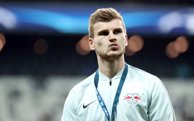 Besiktas Istanbul - RB Leipzig Fussball Champions League Istanbul, 26.09.2017, Vodafone Park, Fussball, UEFA Champions League, Gruppe G, 2.Spieltag , Besiktas Istanbul vs. RB Leipzig , Im Bild; Timo Werner (11, RB Leipzig) vor dem Spiel. ,
