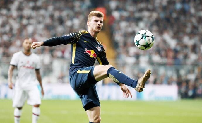 Besiktas Istanbul - RB Leipzig Fussball Champions League Istanbul, 26.09.2017, Vodafone Park, Fussball, UEFA Champions League, Gruppe G, 2.Spieltag , Besiktas Istanbul vs. RB Leipzig , Im Bild; Timo Werner (11, RB Leipzig). ,
