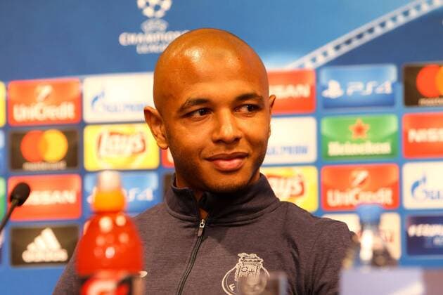 RB Leipzig - PK Champions League Leipzig, 16.10.2017, Red Bull Arena, Fussball, UEFA Champions League, Gruppe G, 3.Spieltag, Pressekonferenz am Vortag des Spiels , RB Leipzig vs. FC Porto , Im Bild: Yacine Brahimi (8, Porto) ,