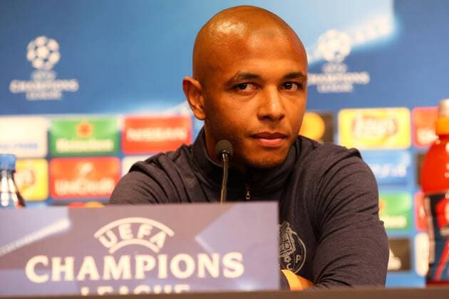 RB Leipzig - PK Champions League Leipzig, 16.10.2017, Red Bull Arena, Fussball, UEFA Champions League, Gruppe G, 3.Spieltag, Pressekonferenz am Vortag des Spiels , RB Leipzig vs. FC Porto , Im Bild: Yacine Brahimi (8, Porto) ,