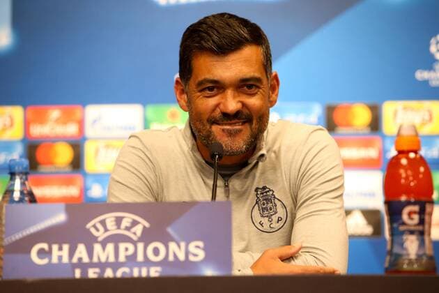 RB Leipzig - PK Champions League Leipzig, 16.10.2017, Red Bull Arena, Fussball, UEFA Champions League, Gruppe G, 3.Spieltag, Pressekonferenz am Vortag des Spiels , RB Leipzig vs. FC Porto , Im Bild: Trainer Sergio Conceicao Conceicao (Porto) ,