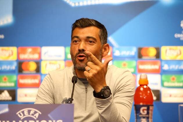 RB Leipzig - PK Champions League Leipzig, 16.10.2017, Red Bull Arena, Fussball, UEFA Champions League, Gruppe G, 3.Spieltag, Pressekonferenz am Vortag des Spiels , RB Leipzig vs. FC Porto , Im Bild: Trainer Sergio Conceicao Conceicao (Porto) ,