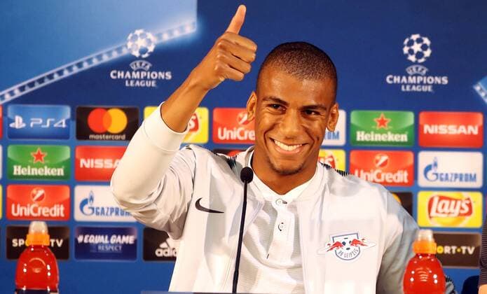 Porto - RB Leipzig PK Champions League Porto, 31.10.2017, Estadio do Dragao, Fussball, UEFA Champions League, Gruppe G, 4.Spieltag, Pressekonferenz am Vortag des Spiels FC Porto vs. RB Leipzig , Im Bild: Bernardo Fernandes da Silva (3, Leipzig) ,