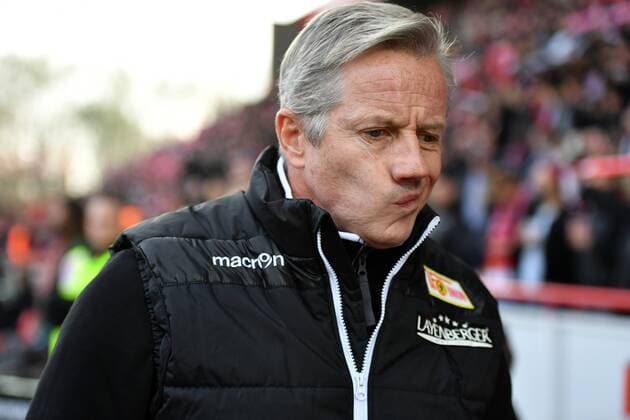 Jens Keller (Trainer Union), vor dem Spiel 1. FC Union Berlin - FC St. Pauli 2.Bundesliga 2017 2018, Saison 2017 2018, Fußball, Fussball, DFL, soccer, Herren, Deutschland, Germany, Berlin, 4.11.2017 Stadion Alte Foersterei