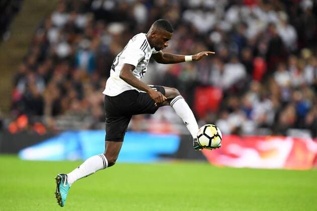 Fussball, Herren, Nationalmannschaft, Länderspiel, Freundschaftsspiel England- Deutschland,10.11.2017, Wembley Stadium London,Antonio Rüdiger, Deutschland, Aktion, Einzelbild,