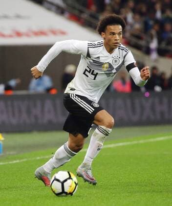 London , Fußball Länderspiel England vs. Deutschland , Leroy Sane ( GER )