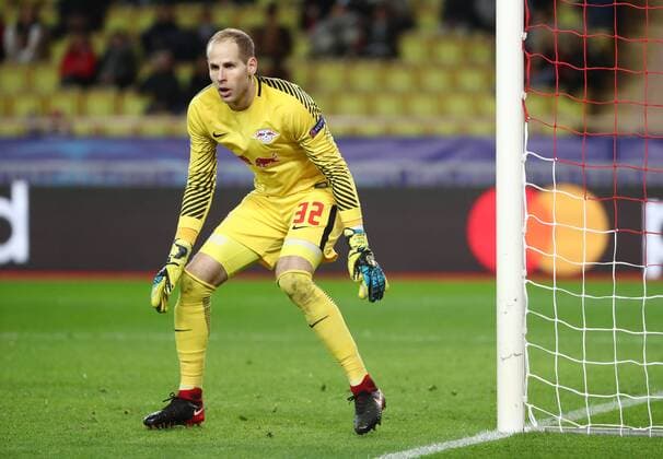 AS Monaco - RB Leipzig Fussball Champions League Monaco, 21.11.2017, Stade Louis II, Fussball, Champions League, Gruppe G, 5. Spieltag , AS Monaco vs. RB Leipzig 1:4 (1:4) , Im Bild: Torwart Peter Gulacsi (32, Leipzig) ,