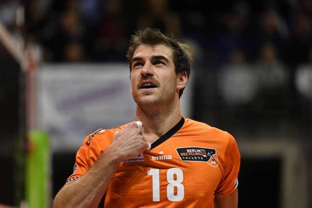 Pierre Pujol (BR Volleys), BR Volleys Berlin-TSV Herrsching Deutsche Volleyball Liga, DVV-Pokal, 2017 2018, Hauptrunde, Herren, Männer, Volleyball, Deutschland, Germany, Max-Schmeling-Halle Berlin, 25.11.2017