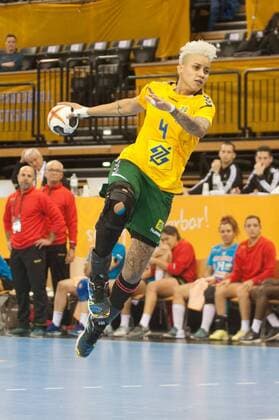 GER, IHF WM 2017, Tunesien (TUN) vs Brasilien (BRA) 03.12.2017, EWE Arena, Oldenburg, Germany, 23.IHF World Championship WM Weltmeisterschaft 2017 Women, first round, Group C, Tunesien vs Brasilien, im Bild Samira ROCHA (Brasilien 4 )
