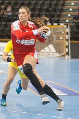 GER, IHF WM 2017, Japan (JPN) vs Dänemark (DEN) 03.12.2017, EWE Arena, Oldenburg, Germany, 23.IHF World Championship WM Weltmeisterschaft 2017 Women, first round, Group C, Japan vs Dänemark, im Bild Line HAUGSTED (DEN 31 )