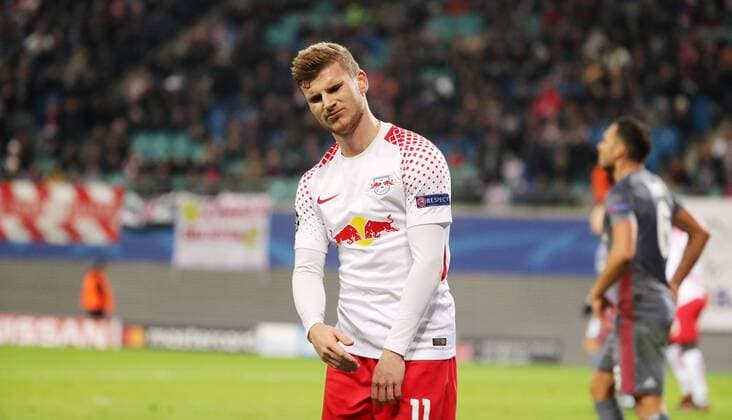 RB Leipzig - Besiktas Istanbul Fussball Champions League Leipzig, 06.12.2017, Red Bull Arena, Fussball, UEFA Champions League, Gruppe G, 6.Spieltag , Rasenballsport Leipzig vs. Besiktas Istanbul 1:2 (0:1) , Im Bild; Timo Werner (11, RB Leipzig) . ,