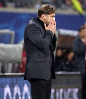 RB Leipzig - Besiktas Istanbul Fussball Champions League Leipzig, 06.12.2017, Red Bull Arena, Fussball, UEFA Champions League, Gruppe G, 6.Spieltag , Rasenballsport Leipzig vs. Besiktas Istanbul 1:2 (0:1) , Im Bild; Trainer Ralph Hasenhüttl Hasenhuettl, RB Leipzig. ,