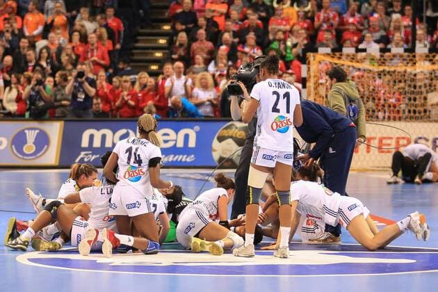 Handball, WM, Damen, Frankreich ist Weltmeister Deutschland, Hamburg , Barcleycard Arena , Handball , Weltmeisterschaft der Frauen , Spiel um Platz 3 , Schweden - Niederlande , Frankreich ist Frauen Weltmeister