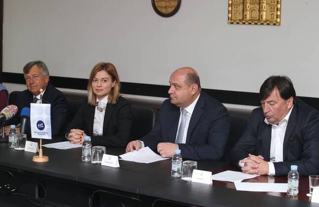 press conference PK Pressekonferenz on the occasion of the European Handball Championship 11.01.2018., Croatia, Split - Press conference on the occasion of the European Handball Championship, featured by Jelena Hrgovic, EHF president Michael Widerer, Tomislav Grahovac on behalf of the Croatian Handball Association, Silvio Njiric, Toni Gamulin, Hrvoje Akrap, Martin Hausleitner, JJ Rowland. IvoxCagalj PIXSELL