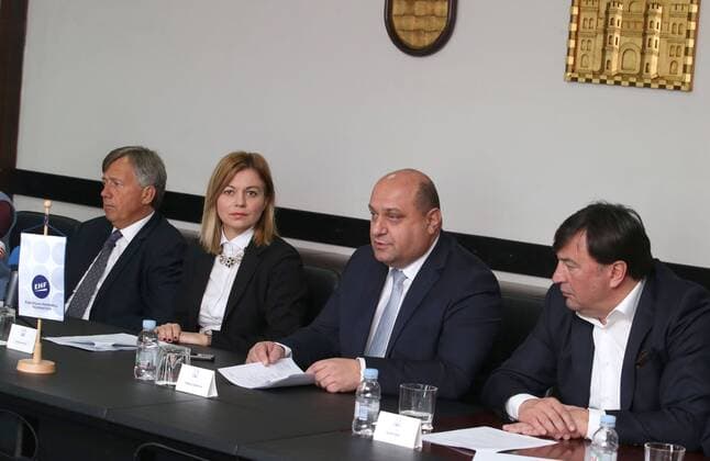 press conference PK Pressekonferenz on the occasion of the European Handball Championship 11.01.2018., Croatia, Split - Press conference on the occasion of the European Handball Championship, featured by Jelena Hrgovic, EHF president Michael Widerer, Tomislav Grahovac on behalf of the Croatian Handball Association, Silvio Njiric, Toni Gamulin, Hrvoje Akrap, Martin Hausleitner, JJ Rowland. IvoxCagalj PIXSELL