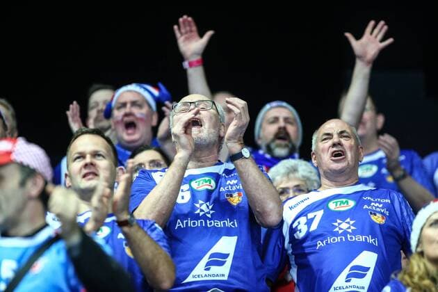 Handball, EM, Schweden - Island European Handball Championship, Group A, 1st Round, Sweden - Iceland 12.01.2018., Croatia, Spaladium Arena, Split - European Handball Championship, Group A, 1st Round, Sweden - Iceland. Fans. SlavkoxMidzor PIXSELL