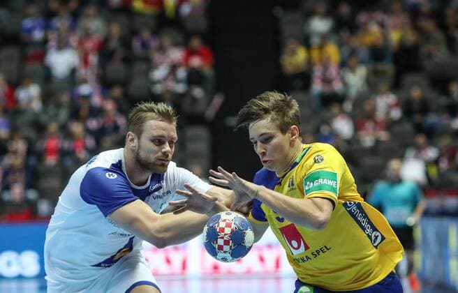 Handball, EM, Schweden - Island European Handball Championship, Group A, 1st Round, Sweden - Iceland 12.01.2018., Croatia, Spaladium Arena, Split - European Handball Championship, Group A, 1st Round, Sweden - Iceland. SlavkoxMidzor PIXSELL