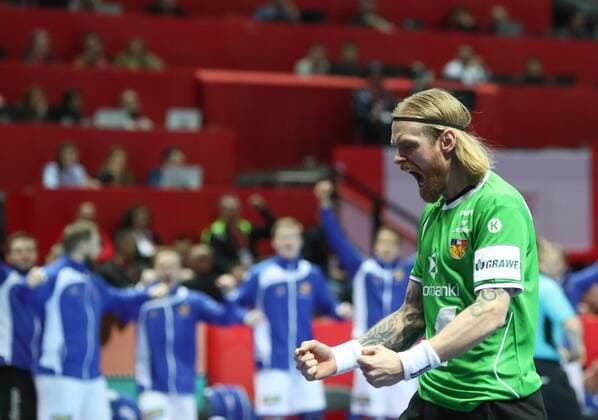 Handball, EM, Schweden - Island European Handball Championship, Group A, 1st Round, Sweden - Iceland 12.01.2018., Croatia, Spaladium Arena, Split - European Handball Championship, Group A, 1st Round, Sweden - Iceland. Bjorgvin Pall Gustavsson. SlavkoxMidzor PIXSELL