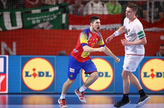 European Handball Championship, Group D, first round, Spain - Czech Republic 13.01.2018., Croatia, Arena Varazdin, Varazdin - European Handball Championship, Group D, first round, Spain - Czech Republic. DUJSHEBAEV Alex , ZEMAN Stepan IgorxSoban PIXSELL