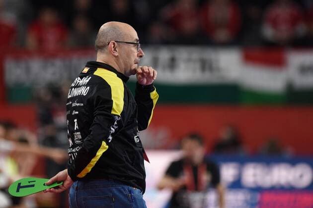 Handball, EM, Ungarn - Spanien European Handball Championship, Group D, 2nd Round, Hungary - Spain 15.01.2018., Croatia, Arena, Varazdin - European Handball Championship, Group D, 2nd Round, Hungary - Spain. RIBERA Jordi, coach. VjeranxZganec-Rogulja PIXSELL