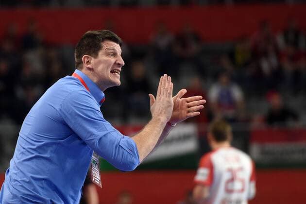 European Handball Championship, Group D, 2nd round, Czech Republic - Denmark 15.01.2018., Croatia, Arena, Varazdin - European Handball Championship, Group D, 2nd round, Czech Republic - Denmark. KUBES Daniel, coach. VjeranxZganec-Rogulja PIXSELL