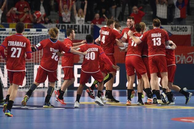 Handball, EM, Tschechien - Dänemark European Handball Championship, Group D, 2nd round, Czech Republic - Denmark 15.01.2018., Croatia, Arena, Varazdin - European Handball Championship, Group D, 2nd round, Czech Republic - Denmark. VjeranxZganec-Rogulja PIXSELL
