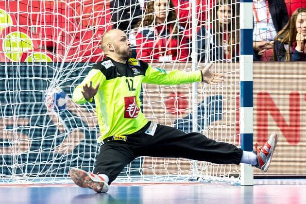 16.01.2018, Zatika Centre, Porec, CRO, EHF EM, Herren, Frankreich vs Weissrussland, Gruppe B, im Bild Vincent Gerard (FRA) during the preliminary round, group B match of the EHF men s Handball European Championship EM Europameisterschaft between France and Belarus at the Zatika Sport Centre in Porec, Croatia on 2017 05 12. Porec