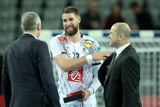 Handball, EM, Serbien - Frankreich European Handball Championship, Group I, 3rd round, Serbia - France 22.01.2018., Arena Zagreb, Zagreb, Croatia - 2018 European Men s Handball Championship, Group I, 3rd round, Serbia - France. Luka Karabatic. GoranxStanzl PIXSELL