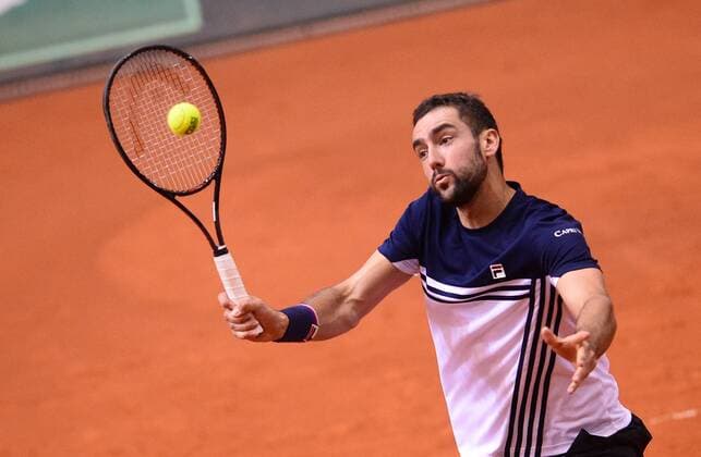 PXL_Davis Cup, first round, Croatia - Canada, doubles 03.02.2018., Gradski vrt, Osijek, Croatia - Davis Cup by BNP Paribas first round, Croatia - Canada, doubles, Marin Cilic, Ivan Dodig - Daniel Nestor, Vasek Pospisil. Marin Cilic. MarkoxPrpic PIXSELL
