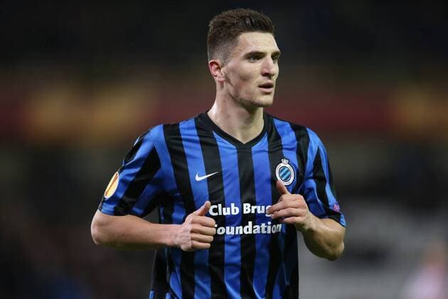 - BRUGGE, BELGIUM: Club s Thomas Meunier pictured during a soccer game between Belgian team Club Brugge KV and Danish Aalborg BK in Brugge, Thursday 26 February 2015, the return leg of the round of 32 of the Europa League tournament. Club Brugge won the first leg 1-3. BRUNOxFAHY x74831680x