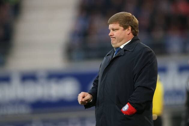 - GENT, BELGIUM: Gent s head coach Hein Vanhaezebrouck pictured during the Jupiler Pro League match between KAA Gent and KV Kortrijk, in Gent, Sunday 05 April 2015, on the first day of the Play-off 1. BRUNOxFAHY x77561394x