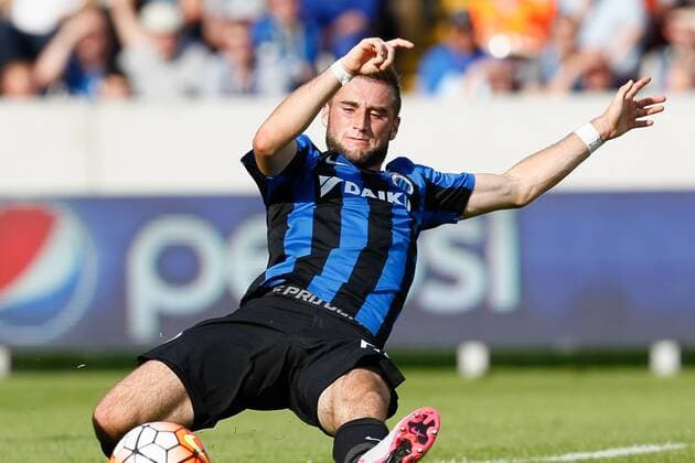 - BRUGGE, BELGIUM: Club s Tuur Dierckx pictured in action during the Jupiler Pro League match between Club Brugge KV and KV Mechelen, in Brugge, Saturday 01 August 2015, on day 2 of the Belgian soccer championship. BRUNOxFAHY x83336293x