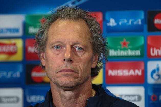 - MANCHESTER, UNITED KINGDOM: Club s head coach Michel Preud homme pictured during a press conference PK Pressekonferenz of Belgian soccer team Club Brugge KV in Manchester, United Kingdom, Monday 17 August 2015. Tomorrow Club is playing British soccer club Manchester United ManU FC, the first leg game of the play-offs for the UEFA Champions League competition. BRUNOxFAHY x84295758x