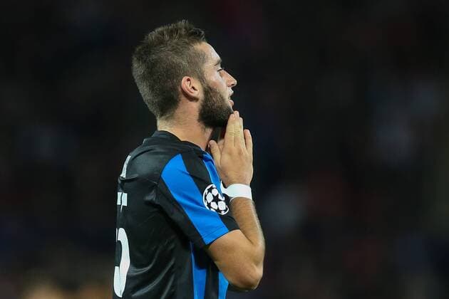 - MANCHESTER, UNITED KINGDOM: Club s Tuur Dierckx reacts during a soccer game between British club Manchester United ManU FC and Belgian team Club Brugge KV in Manchester, United Kingdom, Tuesday 18 August 2015, the first leg of the play-offs for the UEFA Champions League competition. BRUNOxFAHY x84381721x