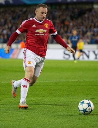 - BRUGGE, BELGIUM: Manchester s Wayne Rooney pictured in action during a soccer game between Belgian first league team Club Brugge KV and British club Manchester United ManU FC in Brugge, Wednesday 26 August 2015, the return game of the play-offs of the UEFA Champions League competition. Manchester United won the first leg 3-1. KURTxDESPLENTER x84639283x