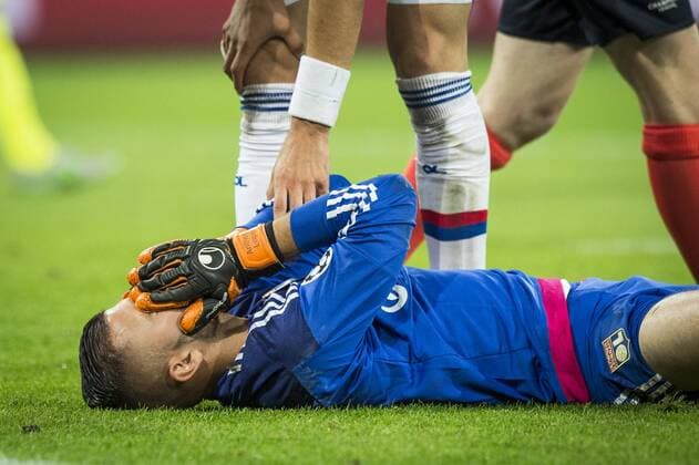 - GENT, BELGIUM: Lyon s goalkeeper Anthony Lopes pictured during the first game in the group stage of the Uefa Champions League competition, in group H, between Belgian first league soccer team KAA Gent and Olympique Lyon, in Gent, Wednesday 16 September 2015. JASPERxJACOBS x85281263x