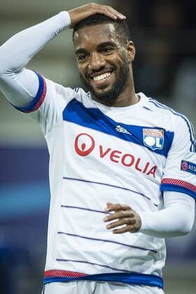 - GENT, BELGIUM: Lyon s Alexandre Lacazette pictured during the first game in the group stage of the Uefa Champions League competition, in group H, between Belgian first league soccer team KAA Gent and Olympique Lyon, in Gent, Wednesday 16 September 2015. JASPERxJACOBS x85281390x