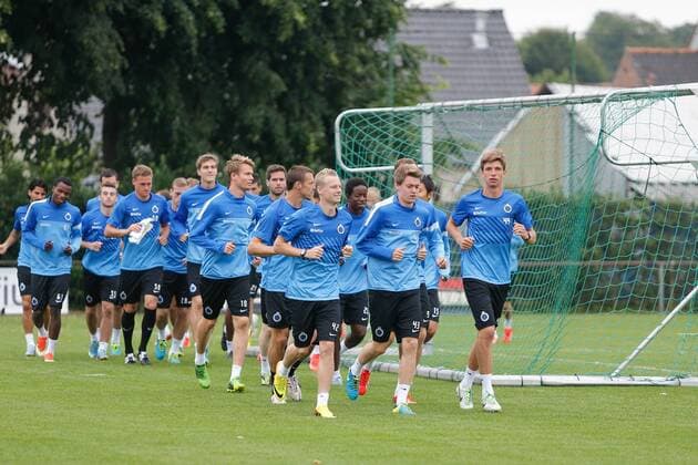 - BRUGGE, BELGIUM: Club s players pictured during a training session of Belgian First Division soccer team Club Brugge in Brugge, Wednesday 07 August 2013. Tomorrow Club Brugge plays the return game of the third qualifying round against Polish team WKS Slask Wroclaw in the UEFA Europa League. BRUNOxFAHY x45094268x