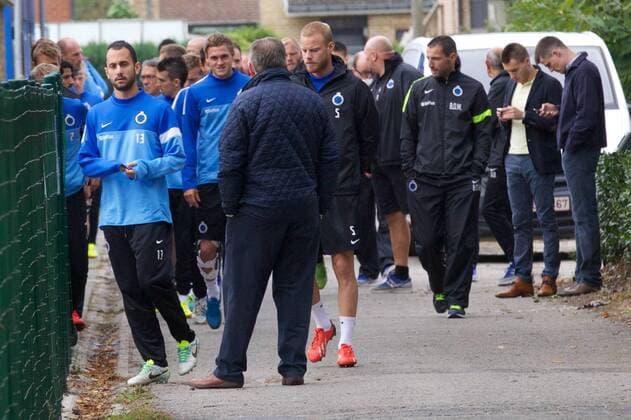 - BRUGGE, BELGIUM: Club s players pictured at the stadium of Belgian first division soccer team Club Brugge KV, Thursday 19 September 2013. Today Club announced the dismissal of Spanish head coach Juan Carlos Garrido. KURTxDESPLENTER x46059227x