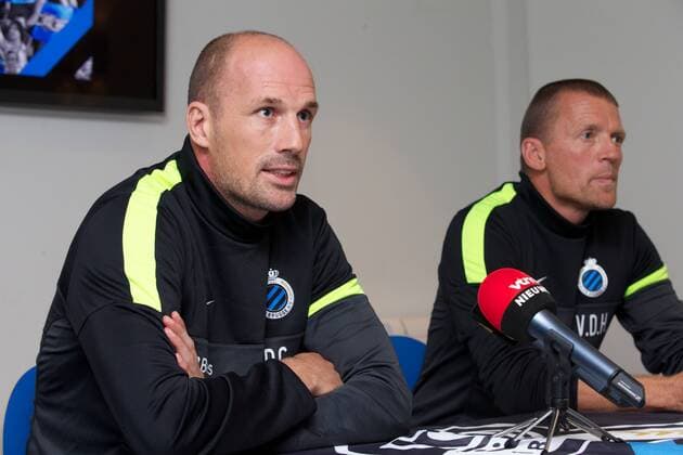 - BRUGGE, BELGIUM: Club s assistant coach Philippe Clement and Club s midfielder coach Stephan Van der Heyden pictured during a press conference PK Pressekonferenz of Belgian first division soccer team Club Brugge KV, Friday 20 September 2013, in Brugge. Yesterday Club announced the dismissal of Spanish head coach Juan Carlos Garrido. Garrido will be succeeded by Michel Preud homme. KURTxDESPLENTER x46268703x