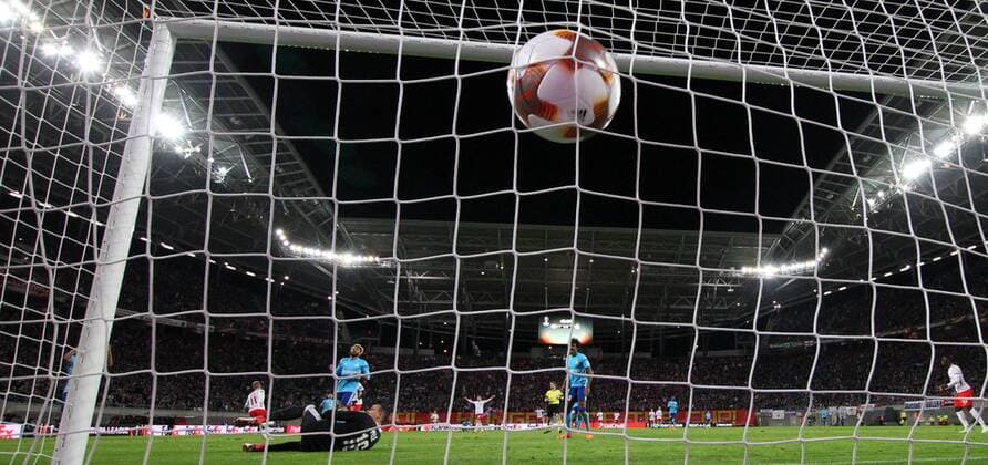 Bilder des Tages - SPORT RB Leipzig - Marseille Fussball Euro League Leipzig, 05.04.2018, Red Bull Arena, Fussball, UEFA EURO EM Europameisterschaft Fussball League, Viertelfinale, Hinspiel , RB Leipzig vs. Olympique Marseille , Im Bild; Tor für RB Leipzig. Timo Werner (11, RB Leipzig) erzielt den Treffer zum 1:0. ,